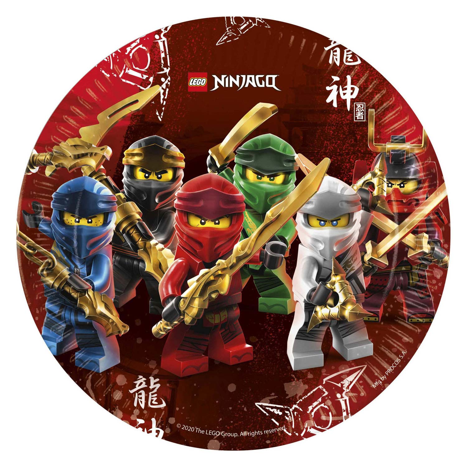 Papieren Bordjes FSC Lego Ninjago, 8st.