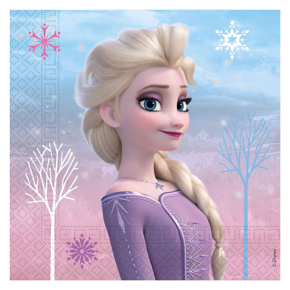 Globos papieren servetten fsc frozen 3 wind spirit, 20st.