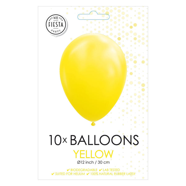 Globos Balloons Yellow 30cm, 10pcs.