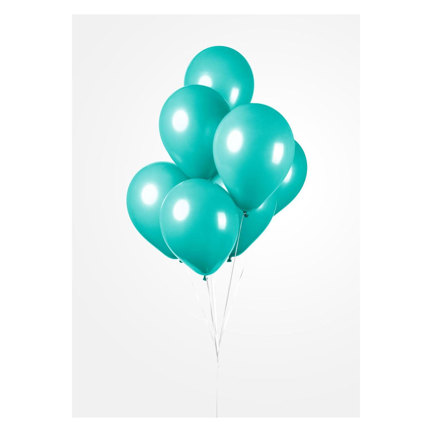 Globos ballonnen turkoois, 30cm, 10st.