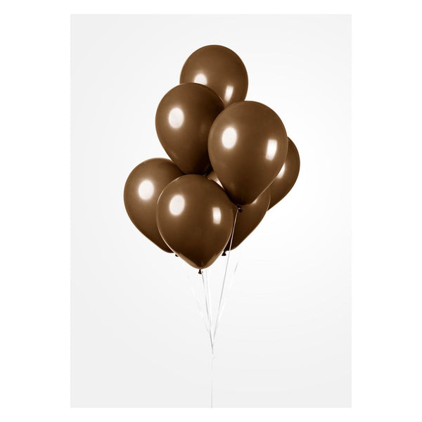 Globos balloons brown, 30cm, 10pcs.