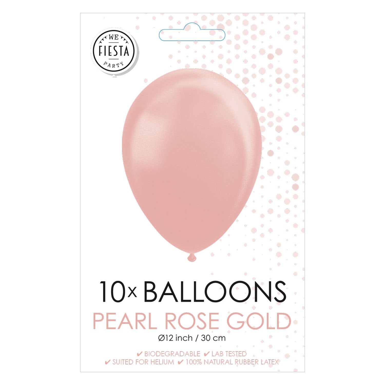 Globos ballonnen parel roze goud 30cm, 10st.