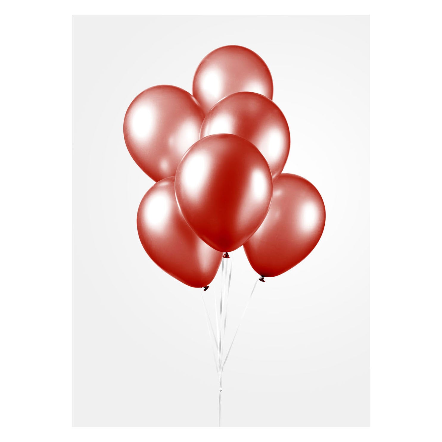 Globos ballonnen parel rood 30cm, 10st.