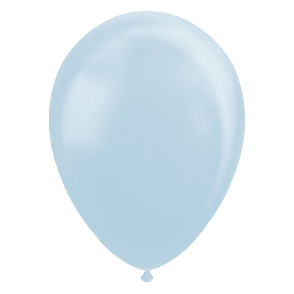 Globos ballonnen parel lichtblauw 30cm, 10st.