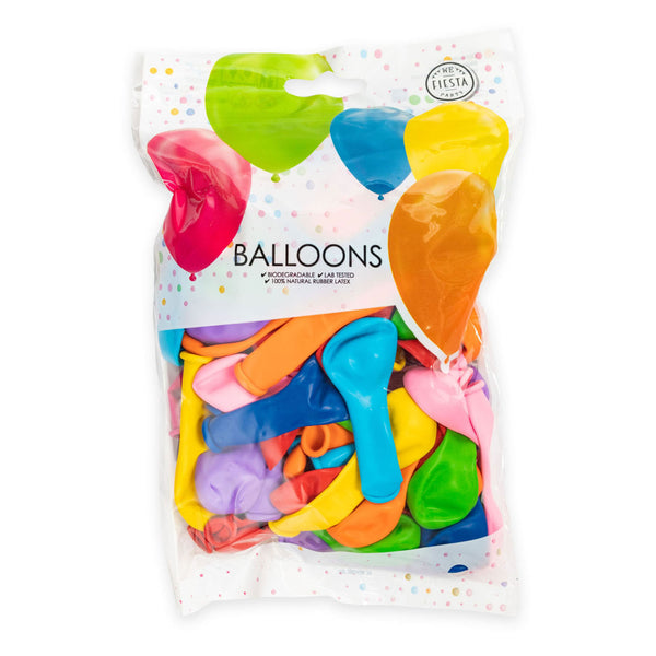 Globos balloons mixed colours 13cm, 100pcs.