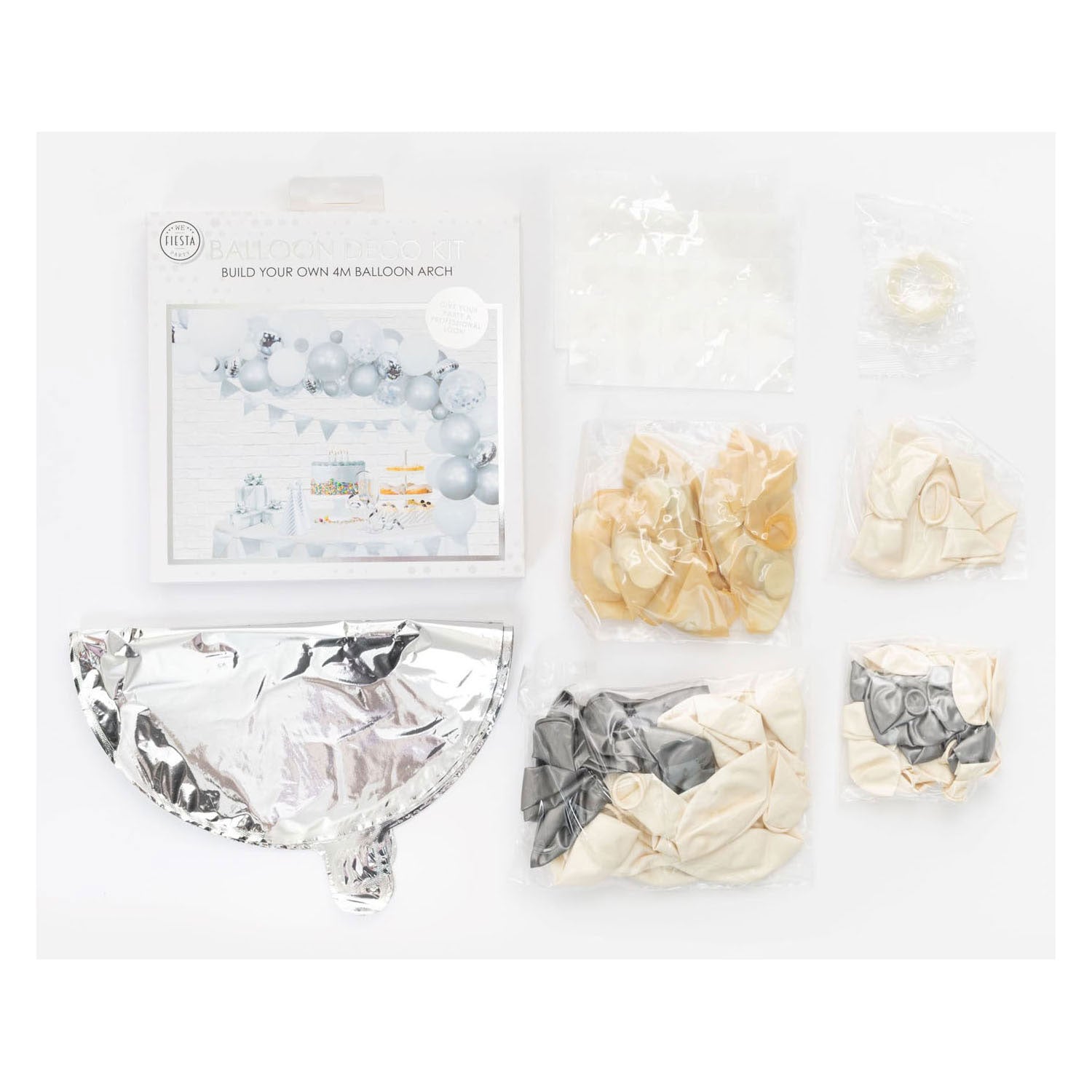 Ballonnenboogset Zilver