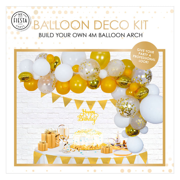 Globos balloon arch kit gold