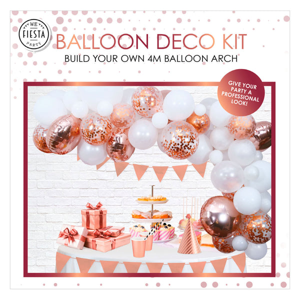 Globos balloon arch kit rose gold