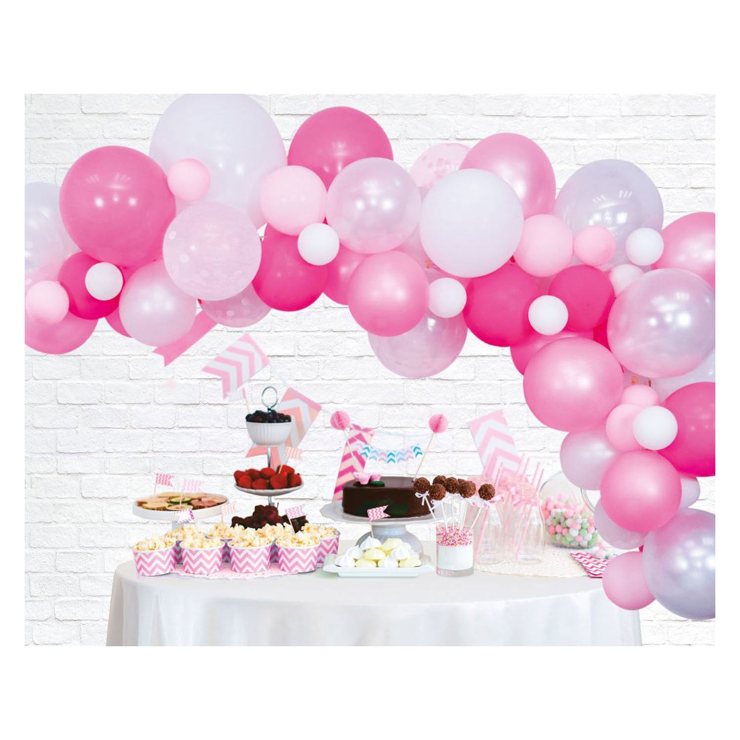 Ballonnenboogset Roze