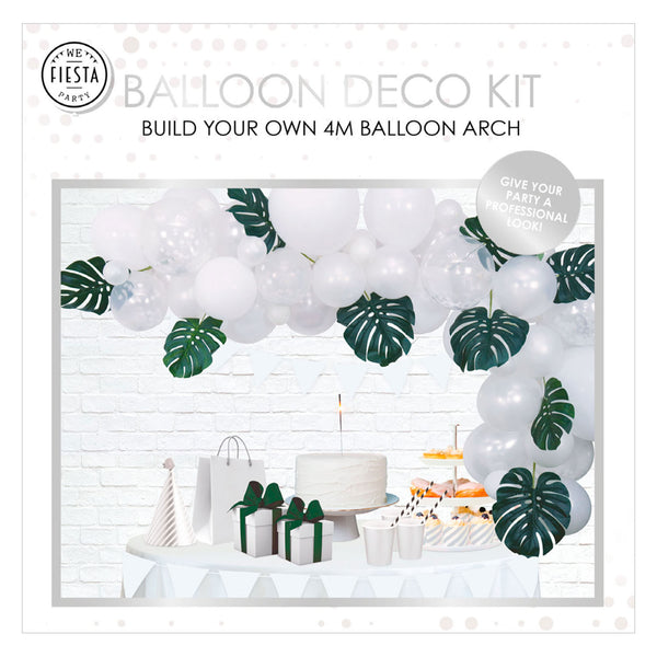 Globos balloon arch set white