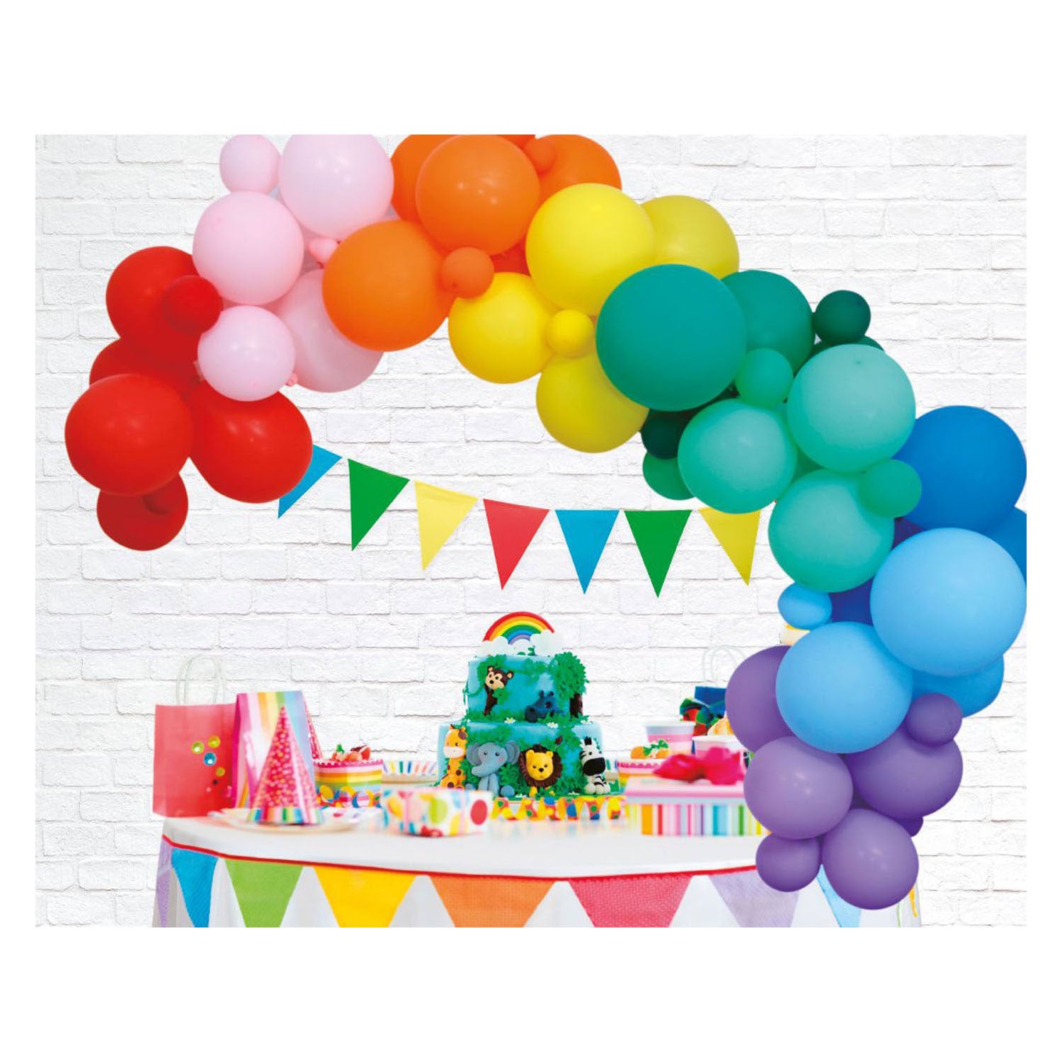 Ballonnenboogset Regenboog