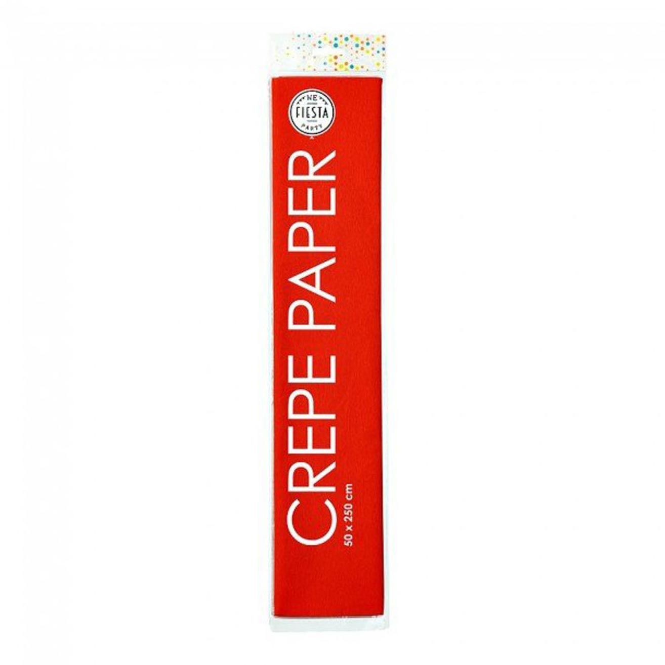 Globos crêpepapier rood, 50x250cm