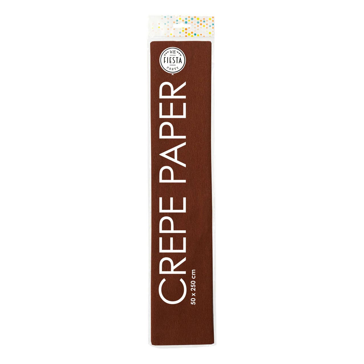 Globos crêpepapier bruin, 50x250cm