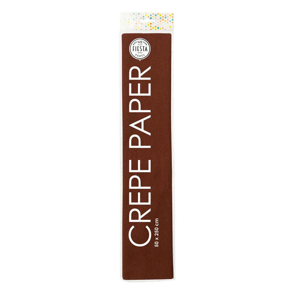 Globos crêpepapier bruin, 50x250cm