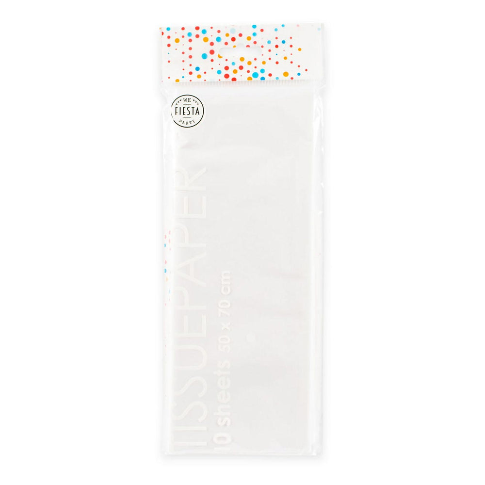 Globos tissuepapier 10 vellen wit, 50x70cm