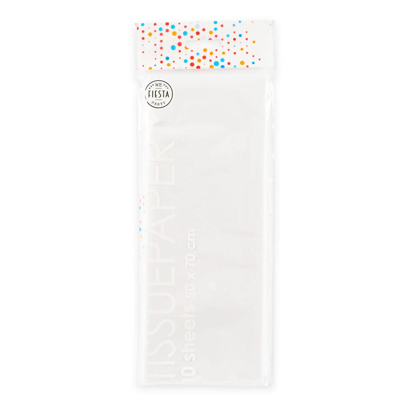 Globos tissue paper 10 sheets white, 50x70cm