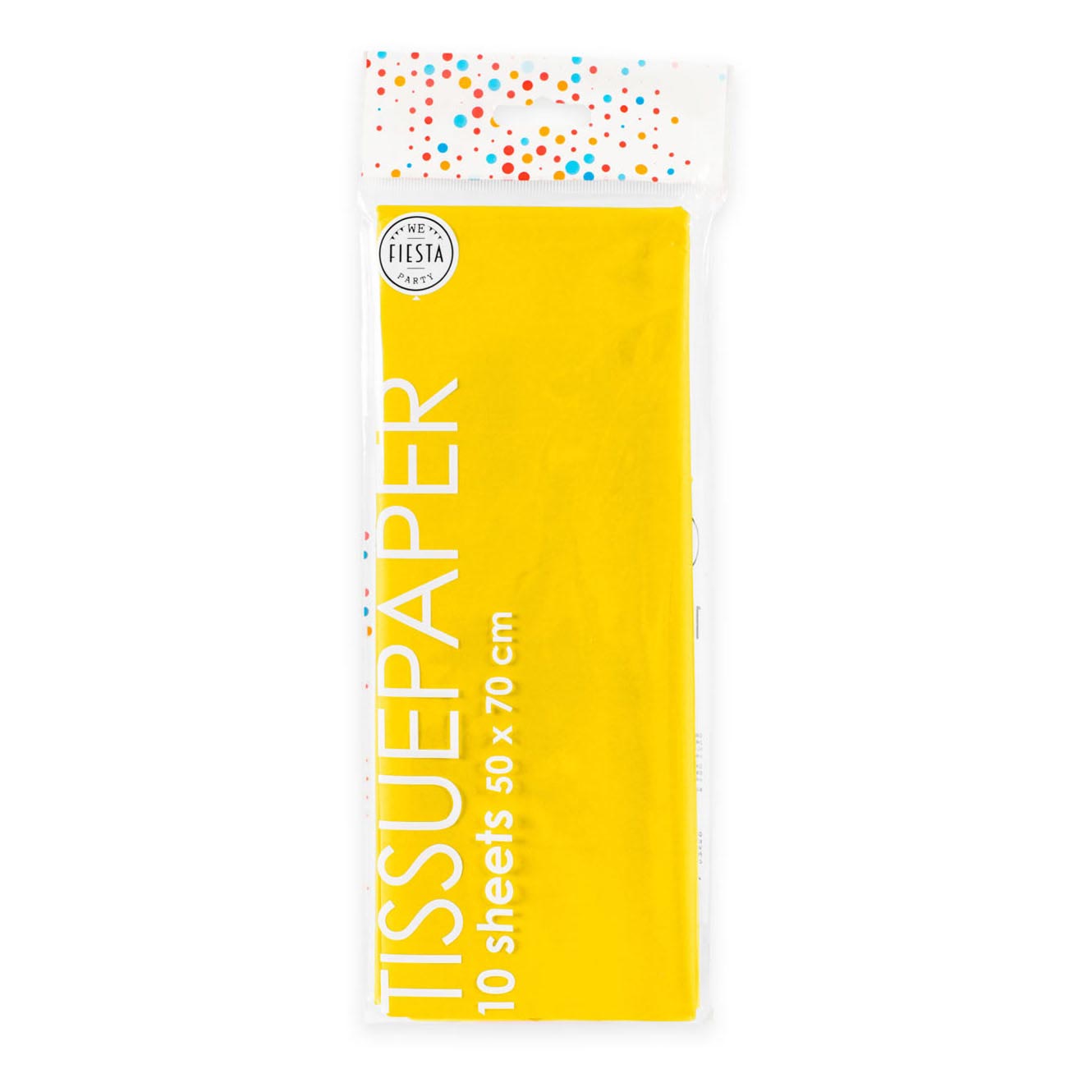 Globos tissuepapier 10 vellen geel, 50x70cm