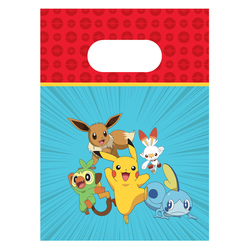 Globos papieren uitdeelzakjes pokemon - 4st.