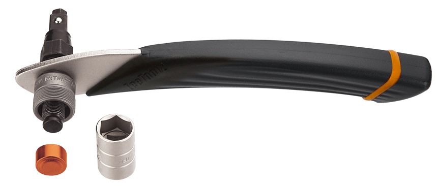 Extracteur de manivelle IceToolz 04S1 avec poignée hexagonale de 8 mm et clé à douille de 14 15 mm