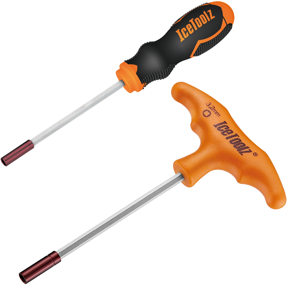 IceToolz Spaaknippelsleutelset 12C5 voor 5,5mm 6-kantige nippels