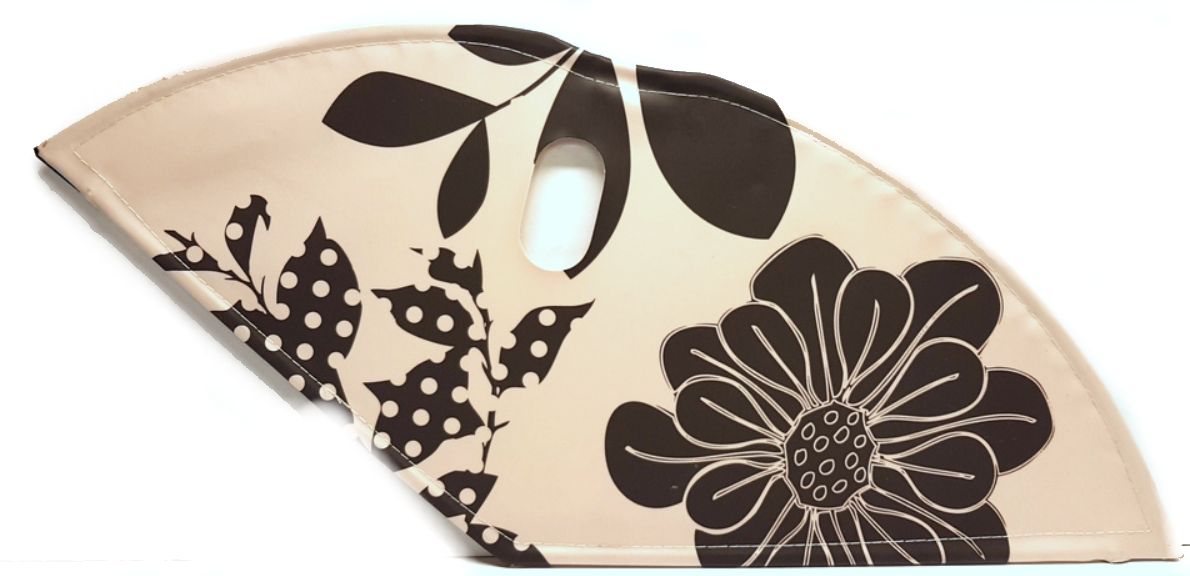 Bls jasbeschermer set lakdoek mat zacht roze met bloem 28 inch slot