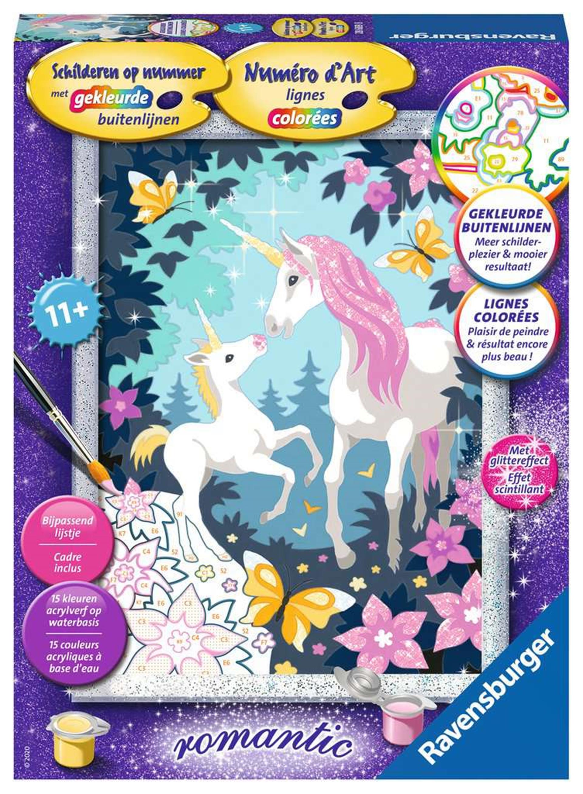 Schilderen op Nummer - Eenhoorns