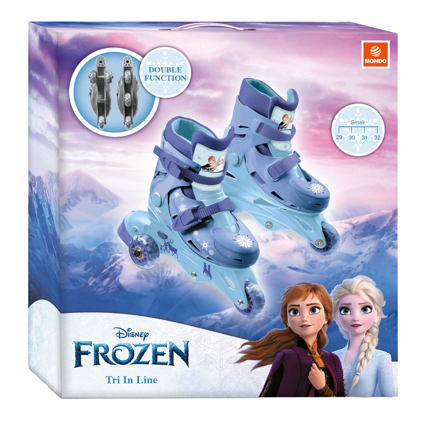 Mondo Disney Frozen tri-inlineskates-skeelers, mt 29-32