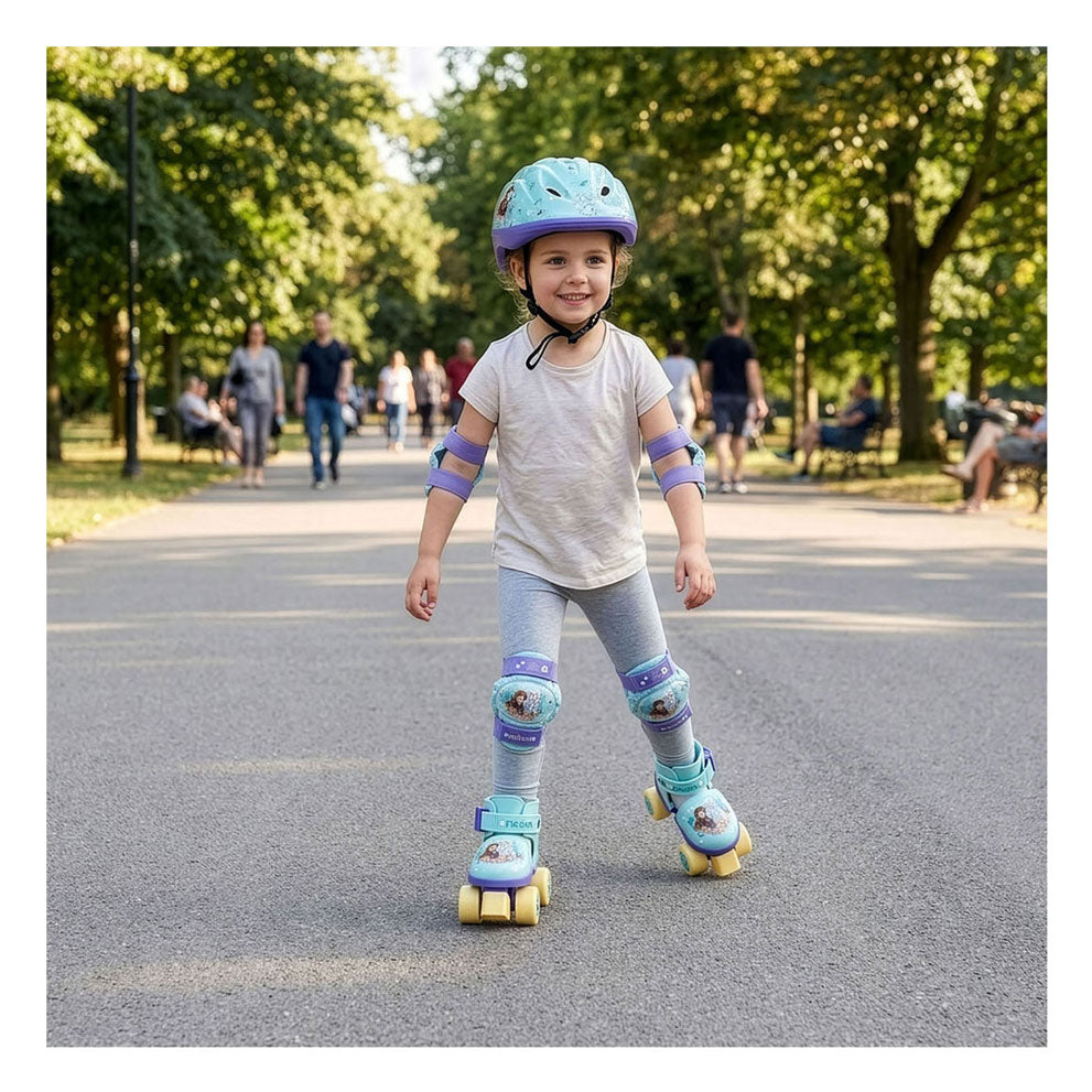 Mondo Disney Frozen Roller Skates with Protective Gear Set, size 22-29