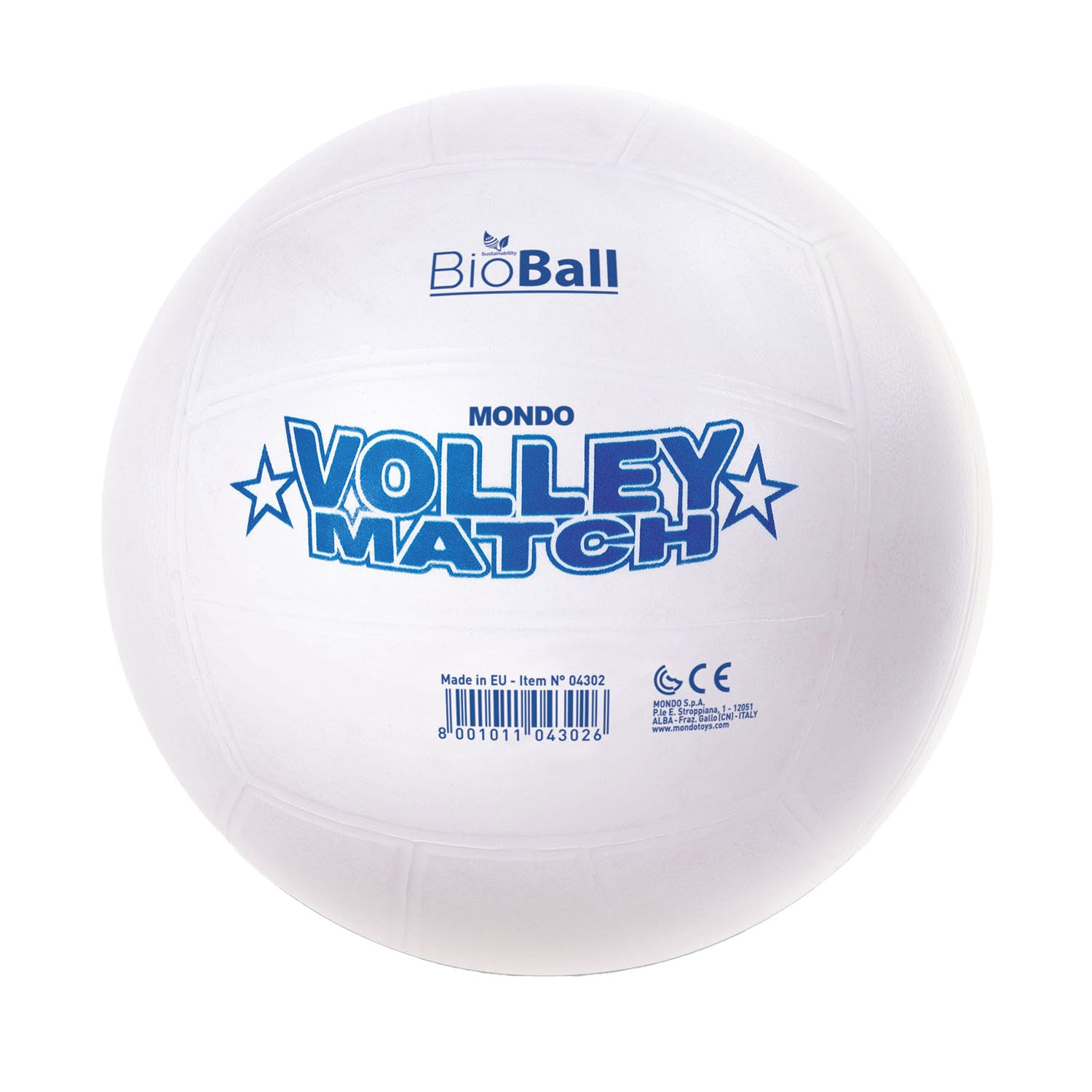 Mondo volleybalwedstrijd wit, 23cm