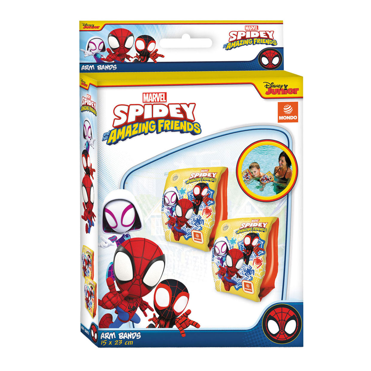 Mondo zwembandjes spidey marvel zwemaccessoire voor kinderen.