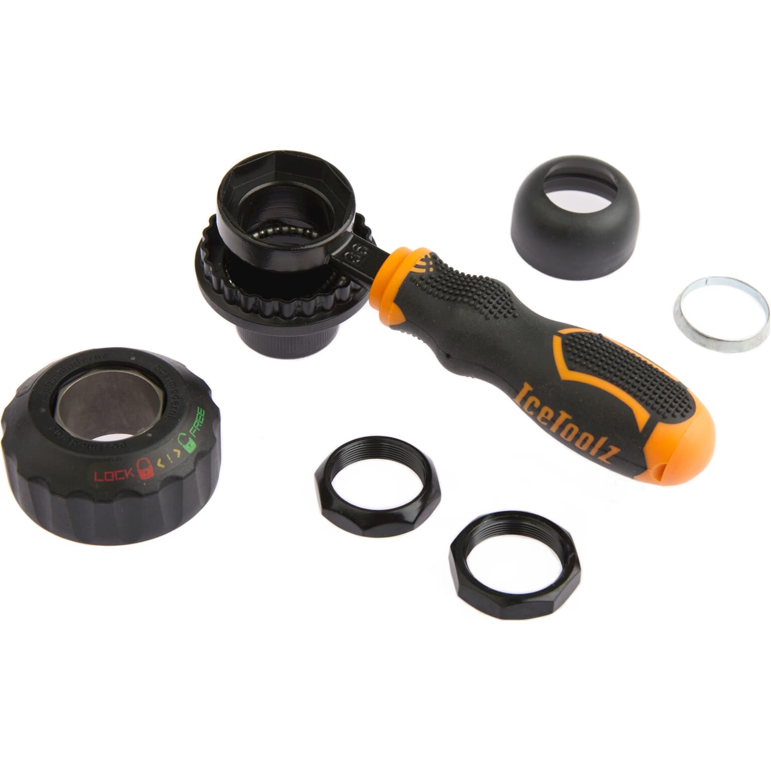 Clé de jeu de direction 32 36 mm IceToolz 240NX10 pour les systèmes de verrouillage de jeu de direction Post-Modern ou Shimano