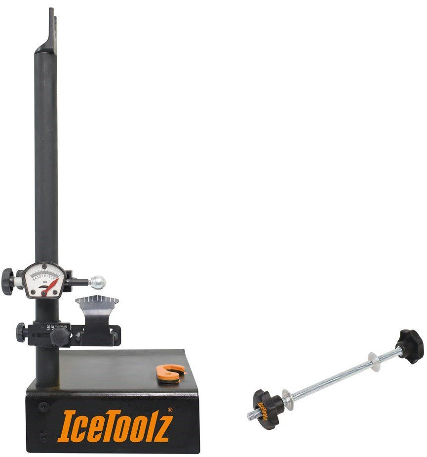 Redresseur de roue avec adaptateur d'axe traversant IceToolz Xpert 240E129T