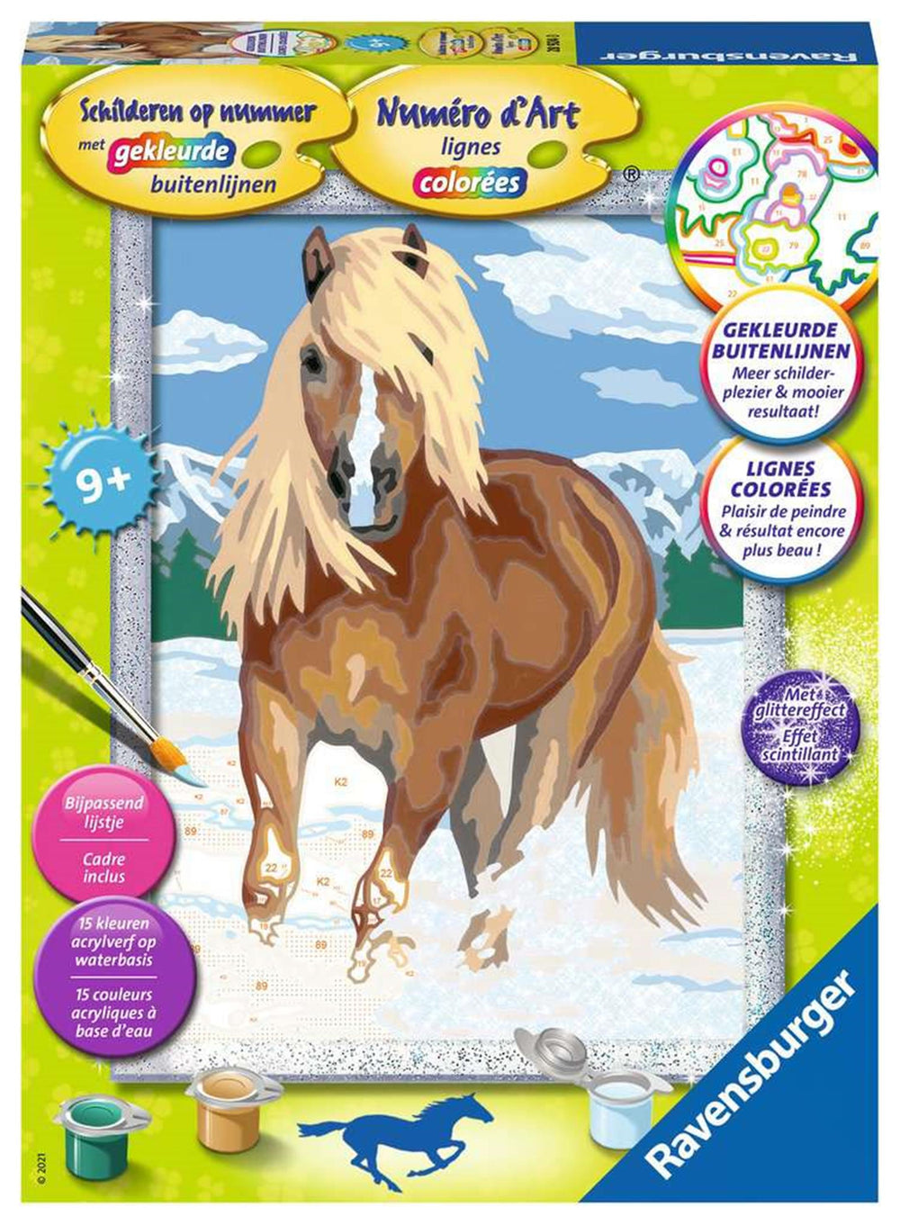 Paint by Numbers - Horse in the Snow