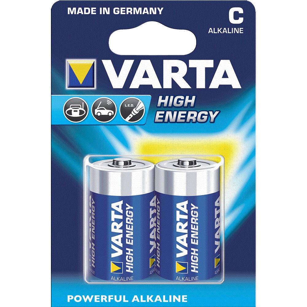 Varta batterij longlife alkaline LR14 C (2x)