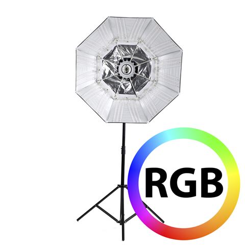 Lampe LED Falcon Eyes RGB RX-782 avec Softbox Pliable 100 cm