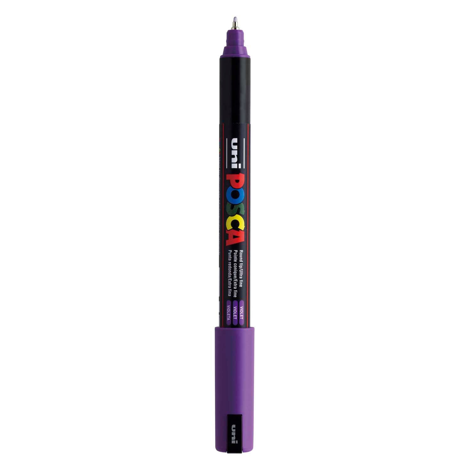 Uni posca marker pc-1mr paars - extra fine 0,7mm