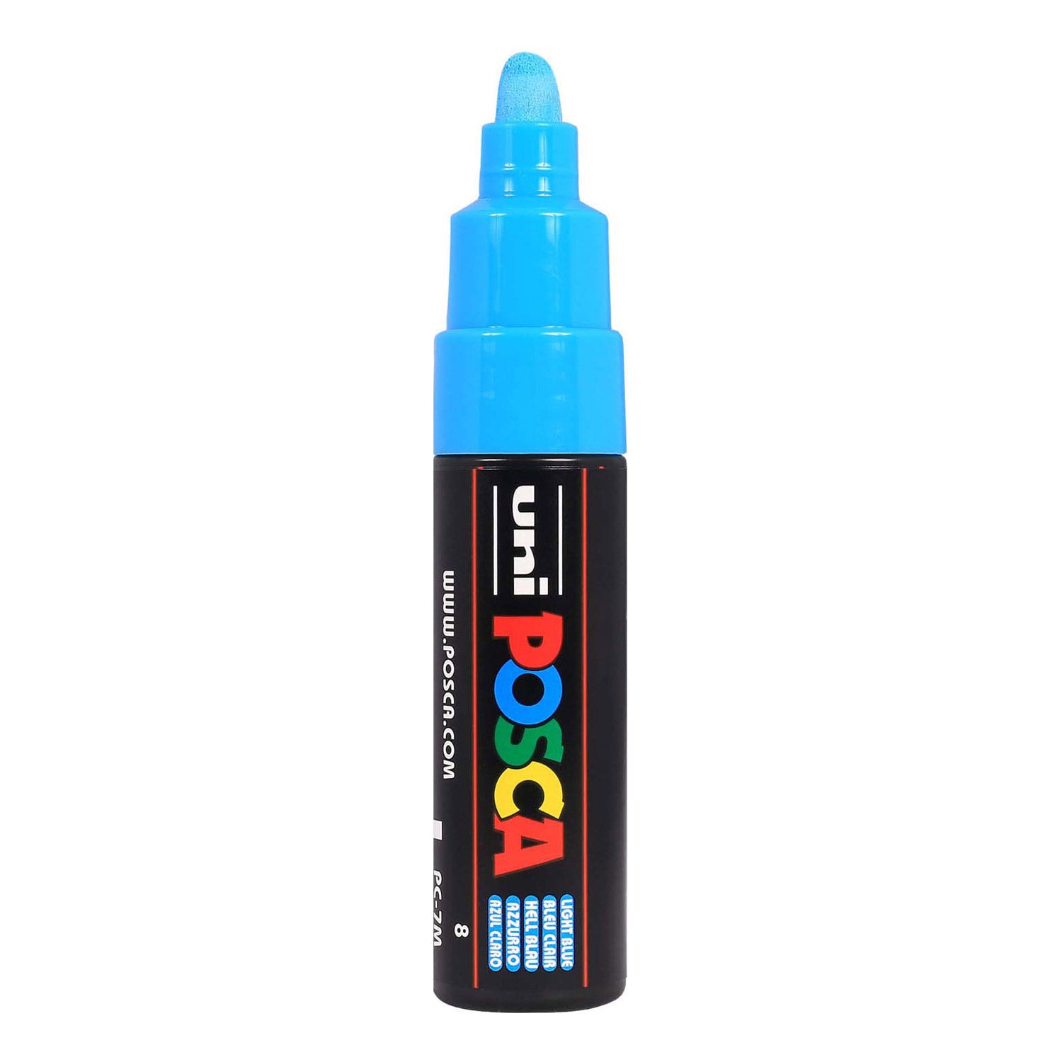 Uni posca verfmarker 7m lichtblauwe - conische punt 4,5mm