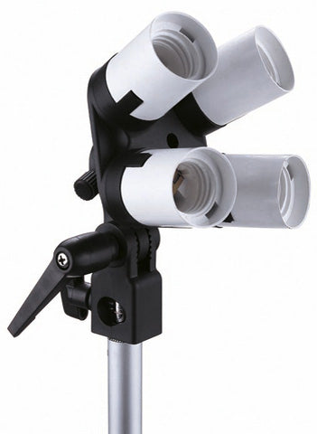 Falcon Eyes Lamphouder LH-4E27LS 4 x E27 met Kantelbeugel