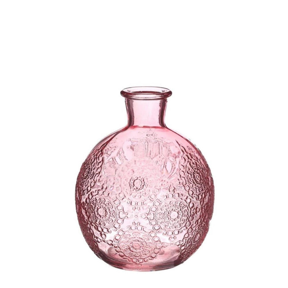 Ideas 4 seasons vaas bologna roze ø9,5xh12cm