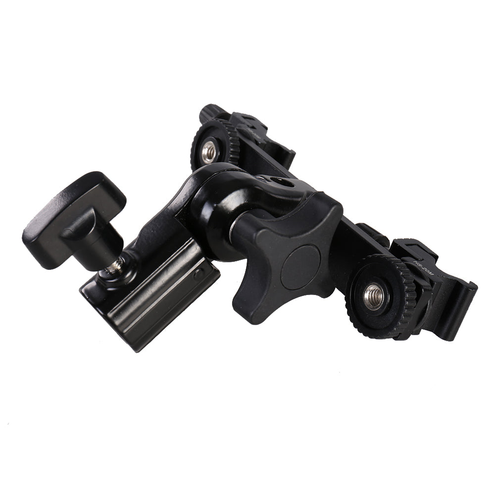Falcon Eyes Twin Mount kantelbeugel + 2 x Flitsschoen CLD-14A