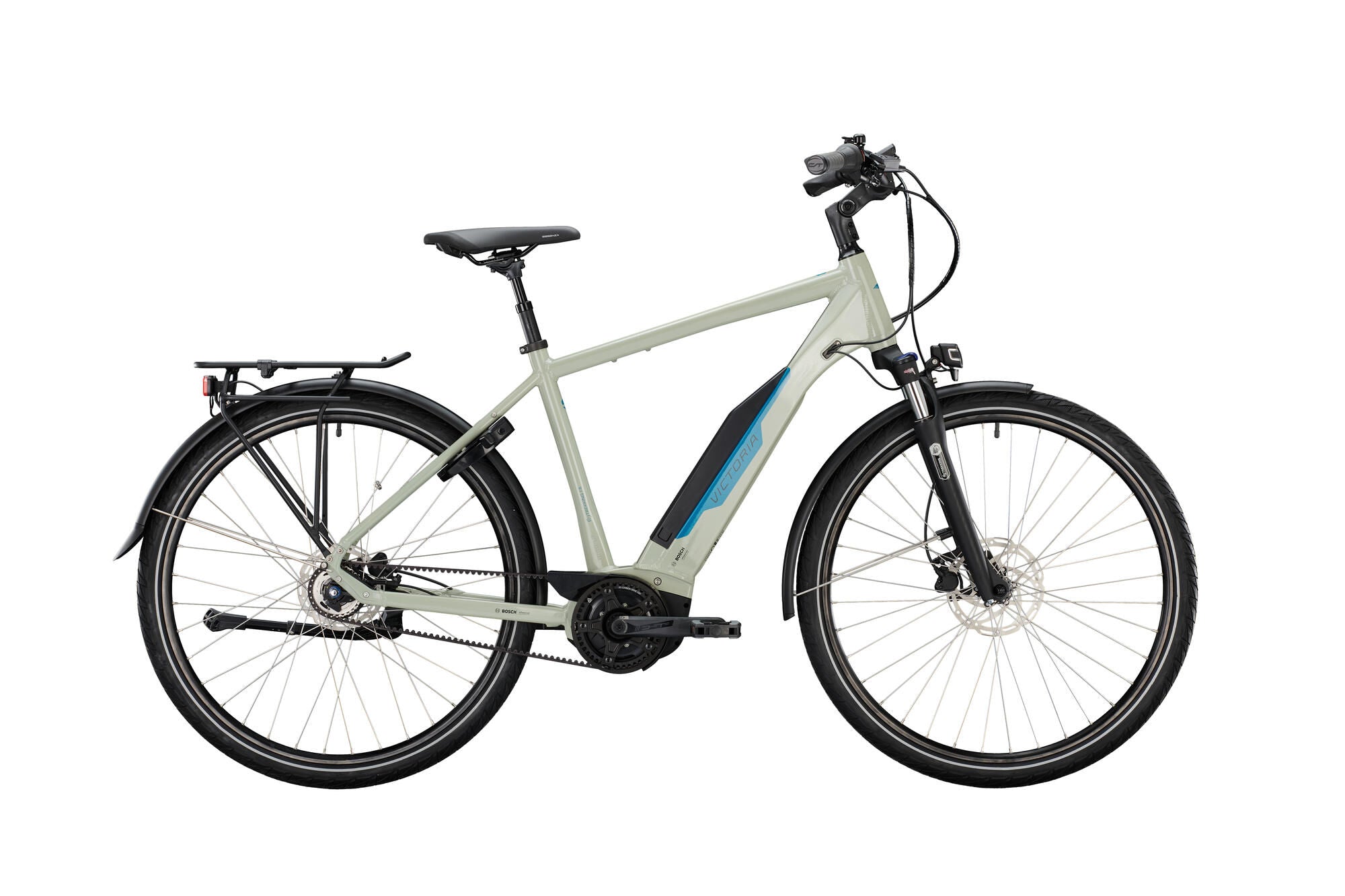 Victoria elektrische trekkingfiets etrekking 7.8 mod. 22 ebike vict. e-trek. 7.8 28 48 diam. 5sp grey