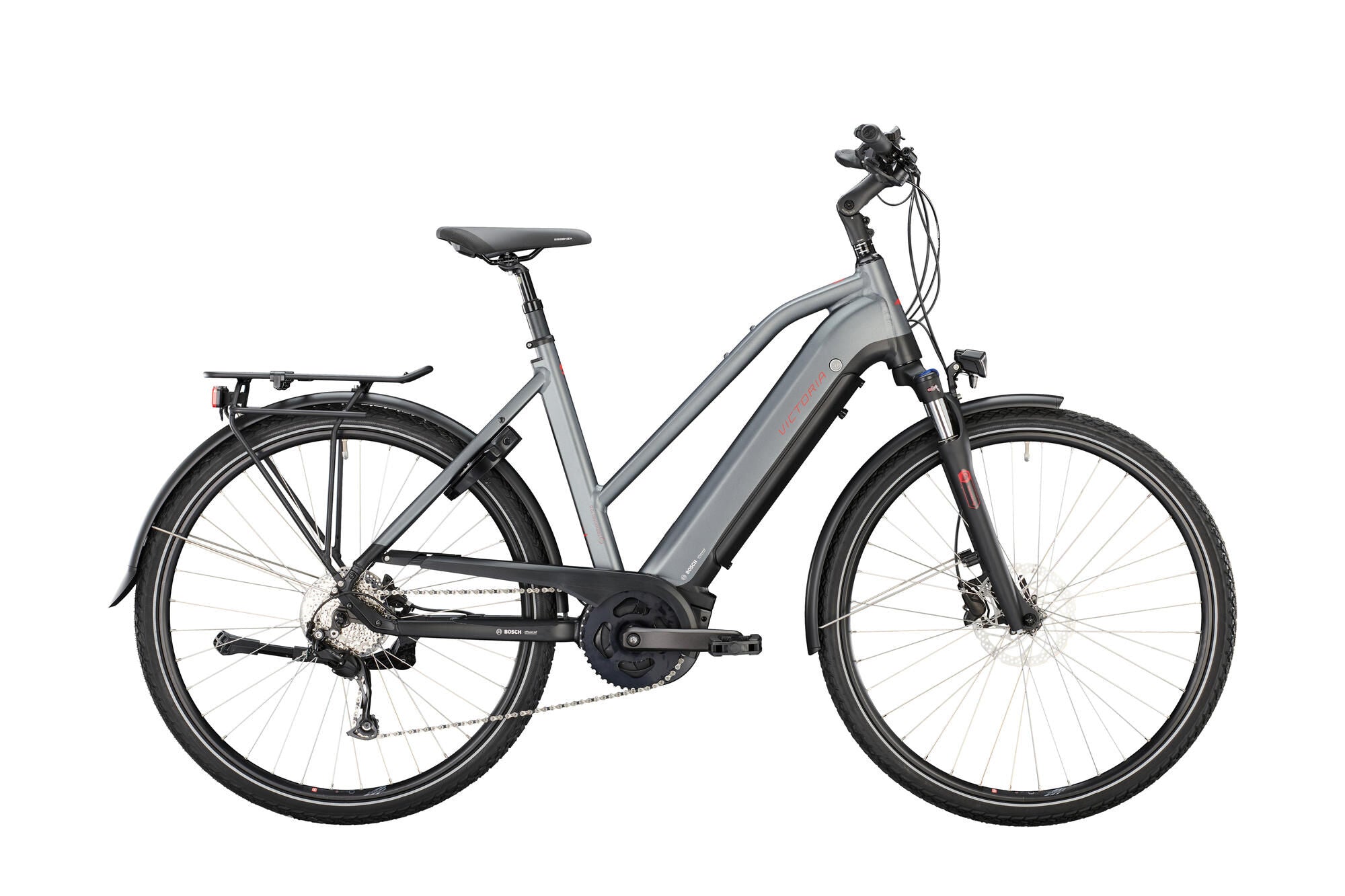 Victoria elektrische trekkingfiets etrekking 12.6 mod. 22 ebike vict. e-trek. 12.6 28 48 trap. 9sp grey matt