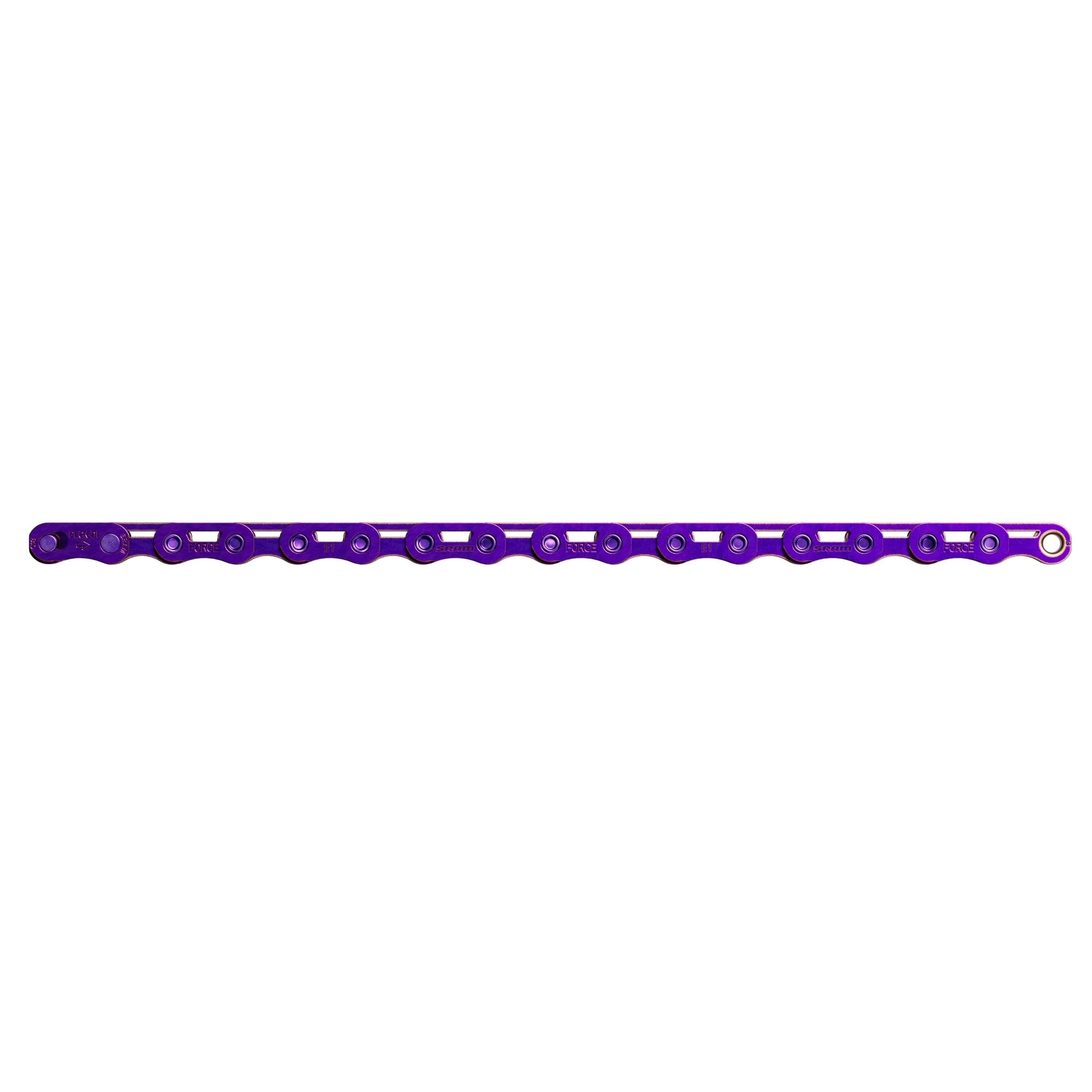 Sram ketting force e1 flattop 12 13speed 126 links with powerlock paars