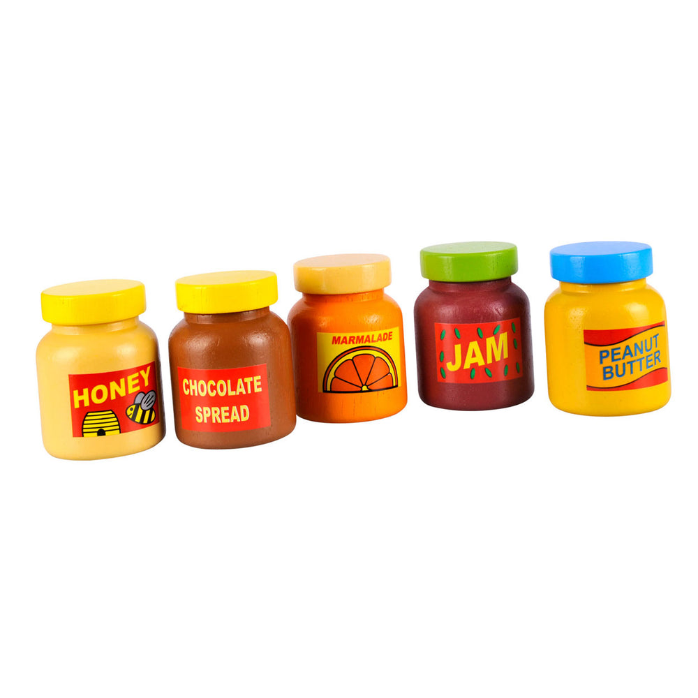 Bigjigs potje broodbeleg hout, per stuk
