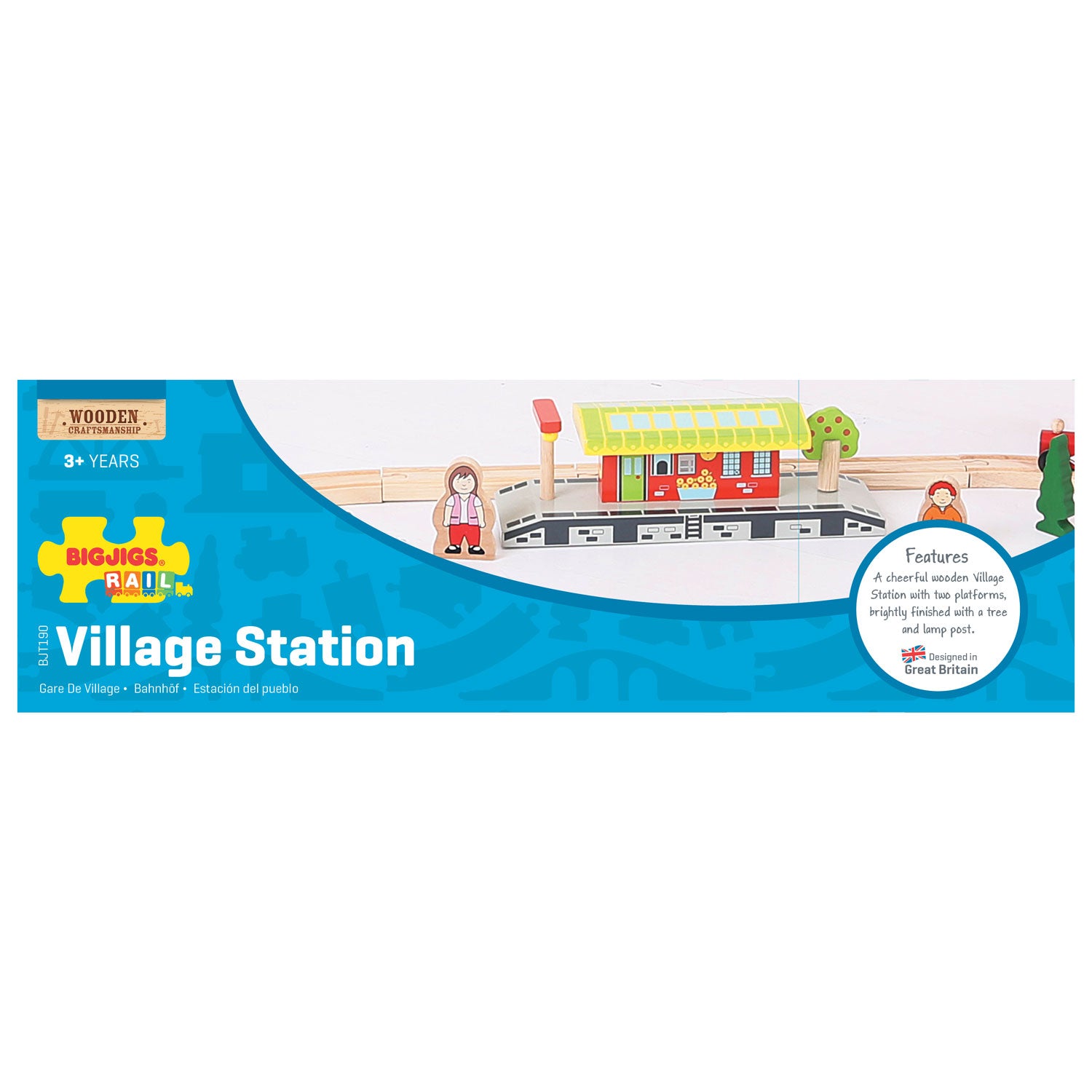 Bigjigs Wooden Railway - Village Station