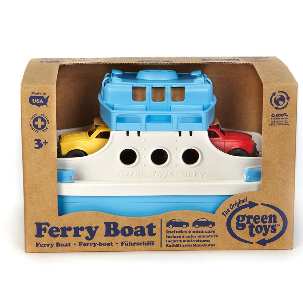 Green toys pont met auto's - ferry with cars