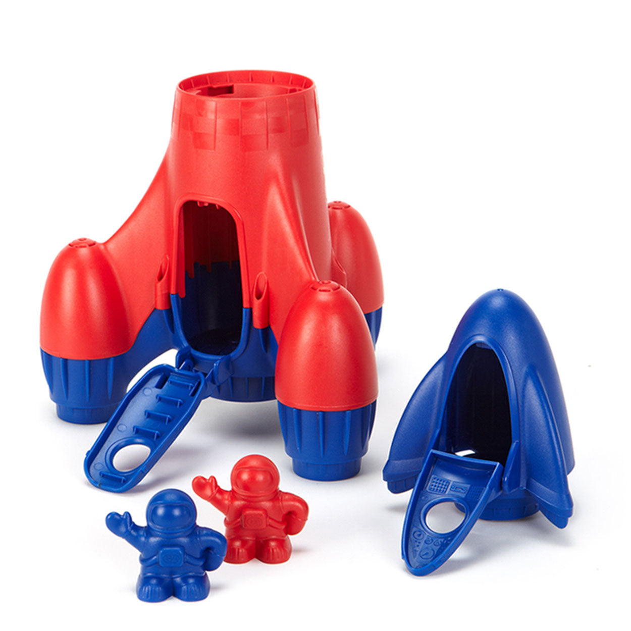 Groene speelgoed raket