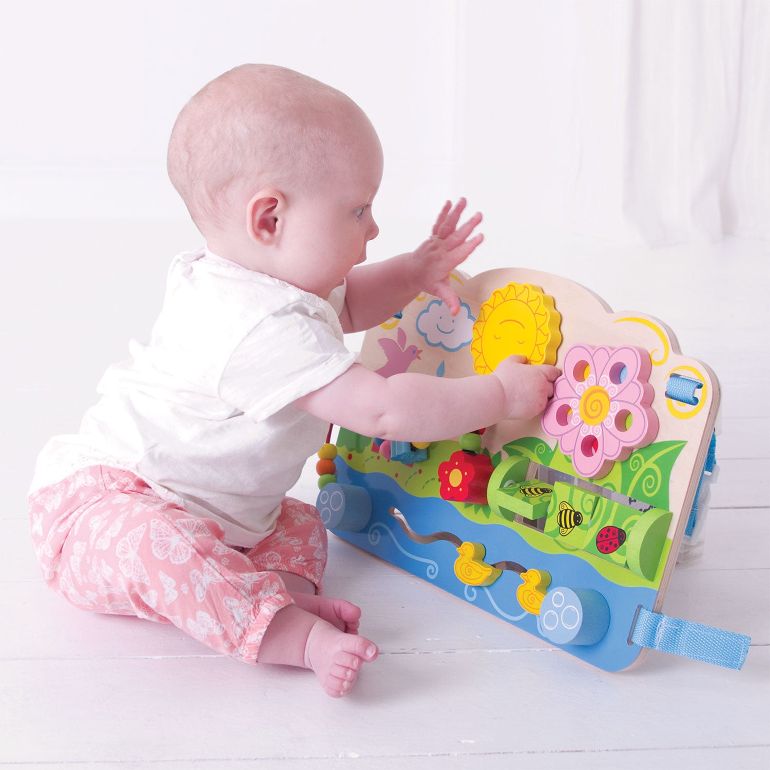 Bigjigs houten activiteitenpaneel - bloem