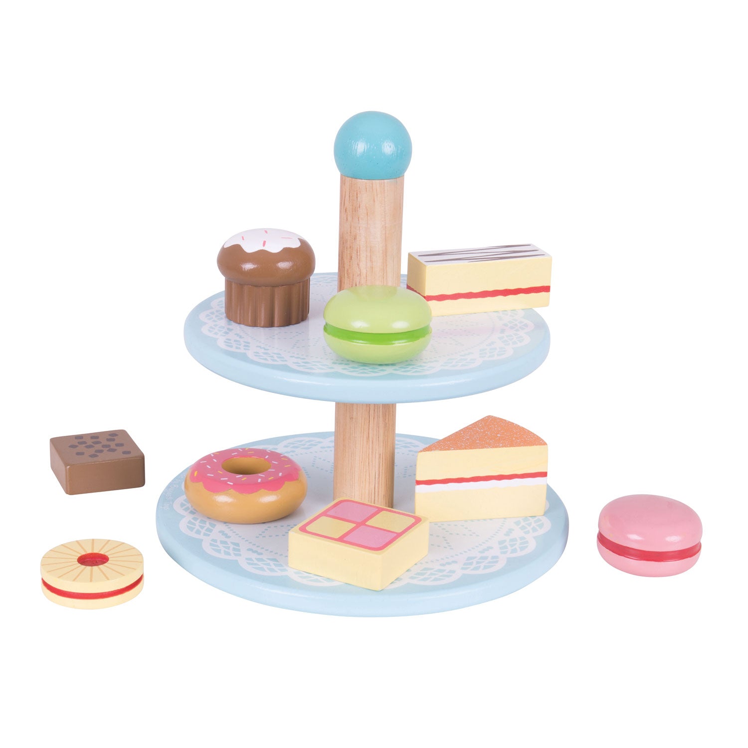 Bigjigs etagère met cupcakes