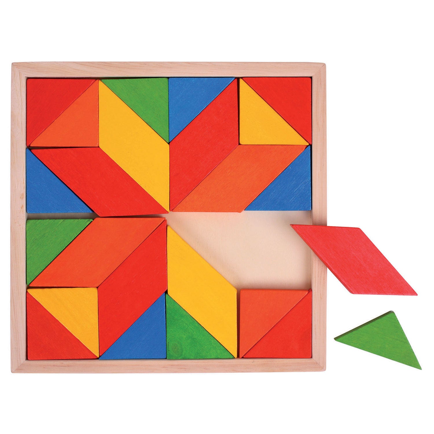 Bigjigs Houten Mozaïekpuzzel, 24dlg.